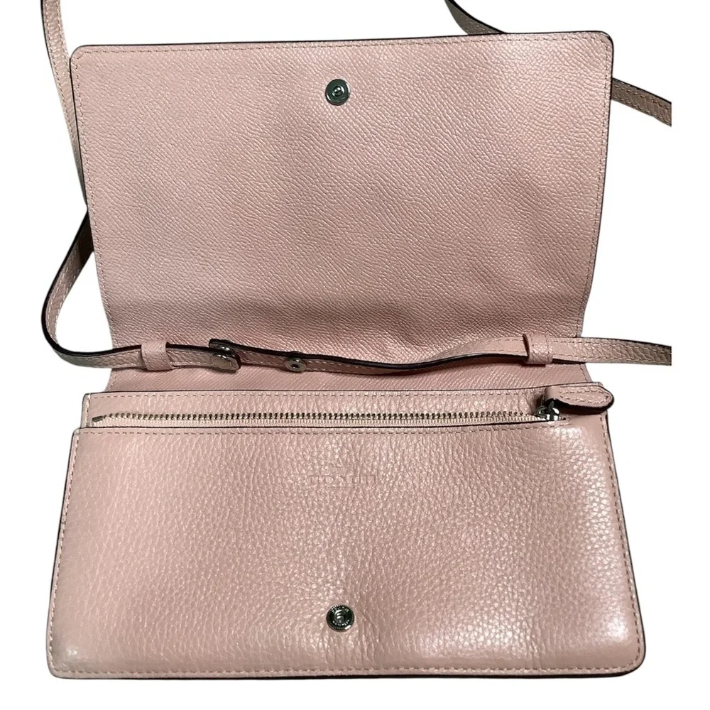 Coach Pink Leather Crossbody Bag - Picture 3 of 4